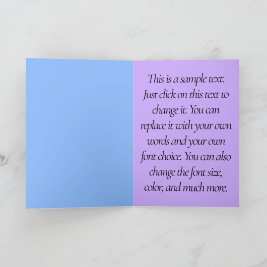 美しいコチョウハナサボテン 聖書 サムエル記上16:7 カード (内部)