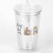美しいコラージュ写真最高のパパエバーギフト アクリルタンブラー