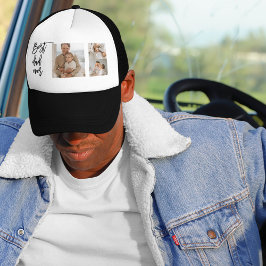 美しいコラージュ写真最高のパパエバーギフト キャップ