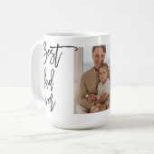 美しいコラージュ写真最高のパパエバーギフト コーヒーマグカップ (正面左)