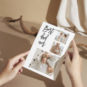 美しいコラージュ写真最高のパパエバーギフト サンキューカード