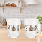 美しいコラージュ写真最高のパパエバーギフト ショットグラス