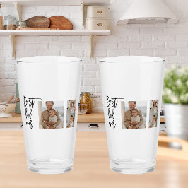 美しいコラージュ写真最高のパパエバーギフト タンブラーグラス