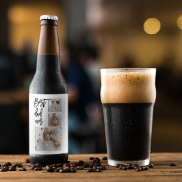 美しいコラージュ写真最高のパパエバーギフト ビールラベル