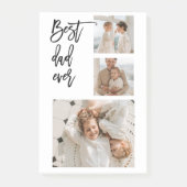 美しいコラージュ写真最高のパパエバーギフト ポストイット (正面)