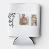 美しいコラージュ写真最高のパパエバーギフト 缶クーラー (正面)