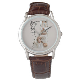 美しいコラージュ写真最高のパパエバーギフト 腕時計