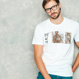 美しいコラージュ写真最高のパパエバーギフト Tシャツ