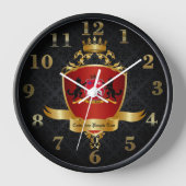 美しいコルジャの王国王室のの時計！ 壁時計 (正面)