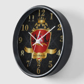 美しいコルジャの王国王室のの時計！ 壁時計 (傾斜)