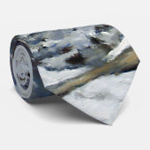 美しいコロラドインエステスパークウィンターストリーム ネクタイ (ロール)