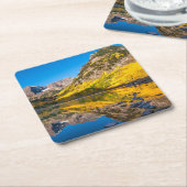 美しいコロラドシーナリーコースターセット スクエアペーパーコースター (アングル)