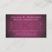 美しいコンサルタエレガントントグラジエントモノグラム 名刺 (正面)