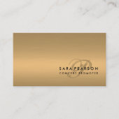 美しいコンサルタントフェイク金ゴールド 名刺 (正面)