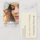 美しいコンサルタント写真テンプレート 名刺 (正面/裏面)