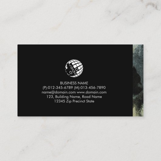 美しいコンサルタント美容師の名刺 名刺 (裏面)