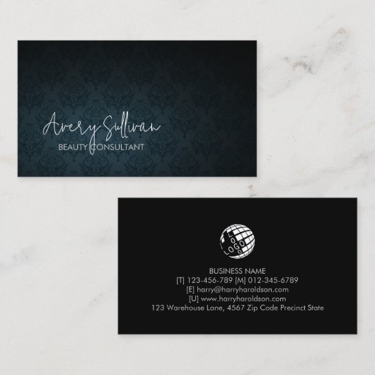 美しいコンサルタント美容師美しい 名刺 (正面/裏面)