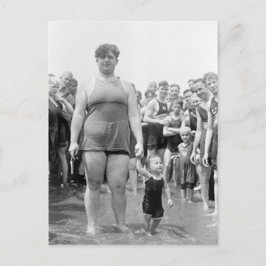 美しいコンテスト干潟, 1919 ポストカード (正面)