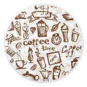 美しいコーヒーエスプレッソのデザイン セラミックノブ (正面)