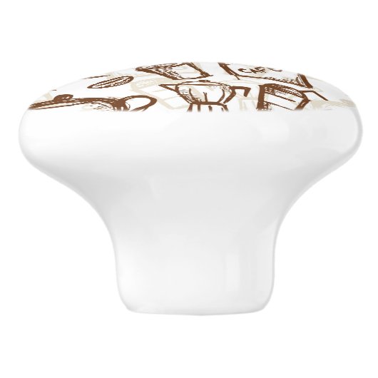 美しいコーヒーエスプレッソのデザイン セラミックノブ (側面)