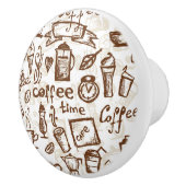 美しいコーヒーエスプレッソのデザイン セラミックノブ (右)