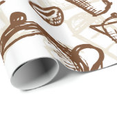 美しいコーヒーエスプレッソのデザイン ラッピングペーパー (ロールコーナー)