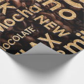 美しいコーヒーエスプレッソのデザイン ラッピングペーパー (角)