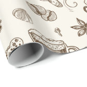 美しいコーヒーエスプレッソのデザイン ラッピングペーパー (ロールコーナー)