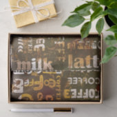 美しいコーヒーエスプレッソのデザイン 薄葉紙 (ギフト)