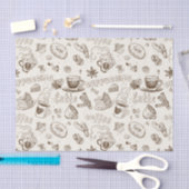 美しいコーヒーエスプレッソのデザイン 薄葉紙 (クラフト)