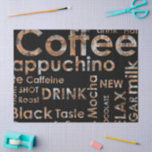 美しいコーヒーエスプレッソのCappucinoの台所飲み物 薄葉紙 (クラフト)