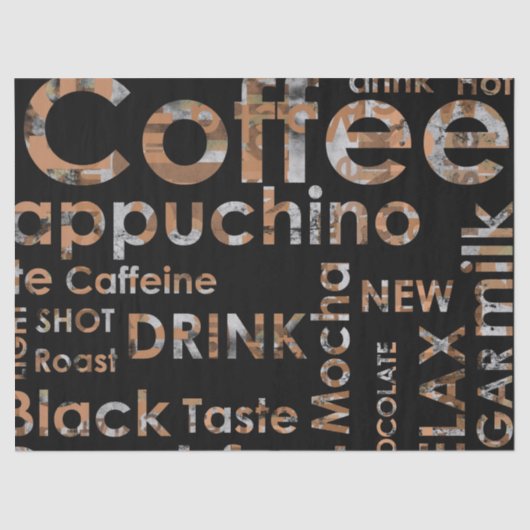 美しいコーヒーエスプレッソのCappucinoの台所飲み物 薄葉紙 (正面)