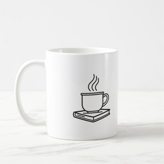 美しいコーヒーカップと読書好きのマグカップ コーヒーマグカップ (左)