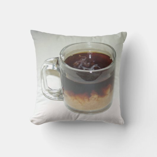 美しいコーヒーカップw/クリーム装飾用クッション クッション (正面)