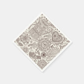 美しいコーヒーキッチンドリンク スタンダードカクテルナプキン (角)