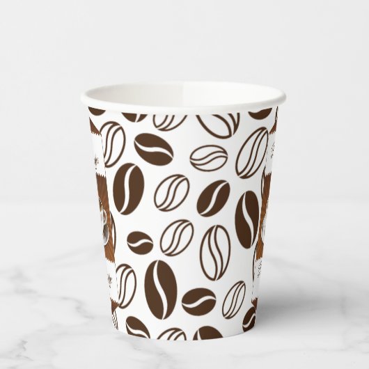 美しいコーヒーショップカスタムのビジネス名 紙コップ (左)