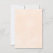 美しいコーラルピーチウォーターバラ結婚ズ 出欠カード (裏面)