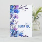 💍美しいコーンフラワーの夢 サンキューカード (スタンド正面)