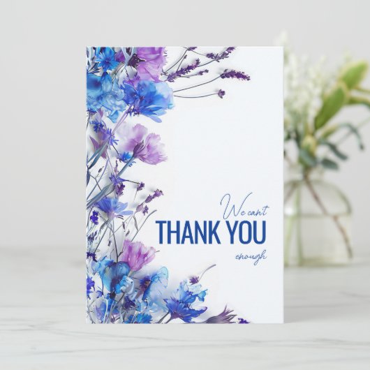 💍美しいコーンフラワーの夢 サンキューカード (スタンド正面)