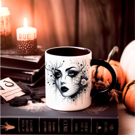 美しいゴシック様式の女性 マグカップ
