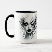 美しいゴシック様式の女性 マグカップ (左)