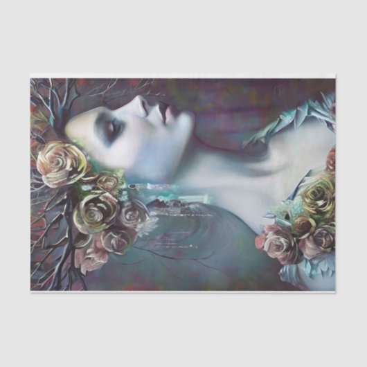 美しいゴシック様式の女性 薄葉紙 (正面)