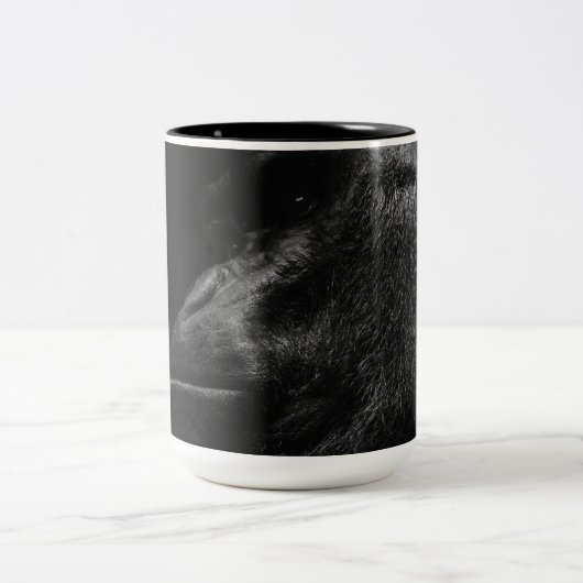 美しいゴリラの霊長目 ツートーンマグカップ (中央)