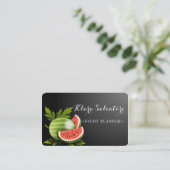 美しいゴージャスなスイカ 名刺 (スタンド正面)