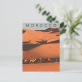 美しいゴールデンアワーデザートトリップモロッコサハラ ポストカード (スタンド正面)