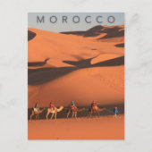 美しいゴールデンアワーデザートトリップモロッコサハラ ポストカード (正面)