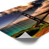 美しいゴールデンゲートブリッジ ポスター (角)