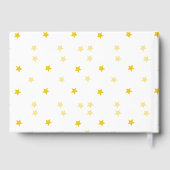 美しいゴールデンフォイルの思い出の写真/ゲストブック。 ゲストブック (裏面)