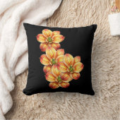 美しいゴールデンリリー クッション (ブランケット)