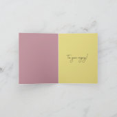 美しいゴールデンレトリバー折り畳みグリーティングカード カード (内部)